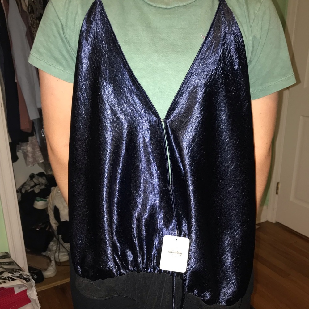 Free People satin bodysuit